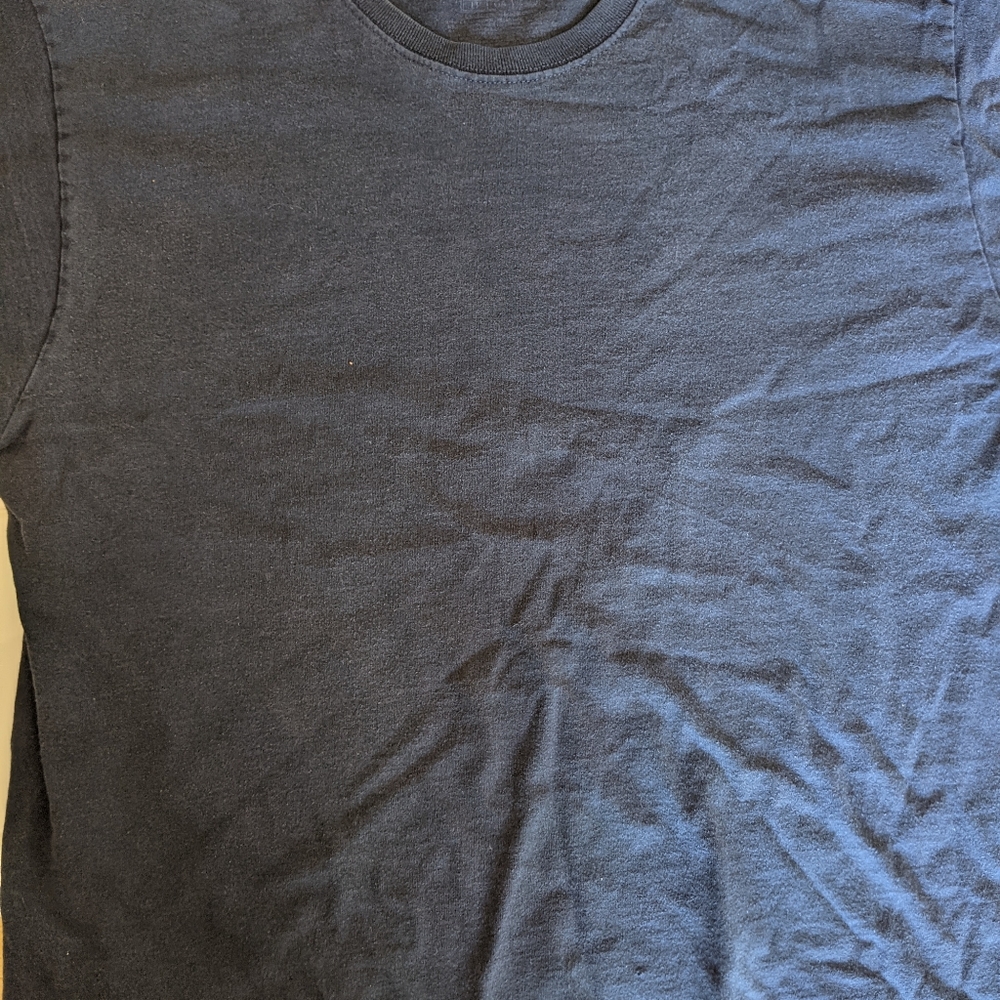 Navy Fruit of the Loom Tee